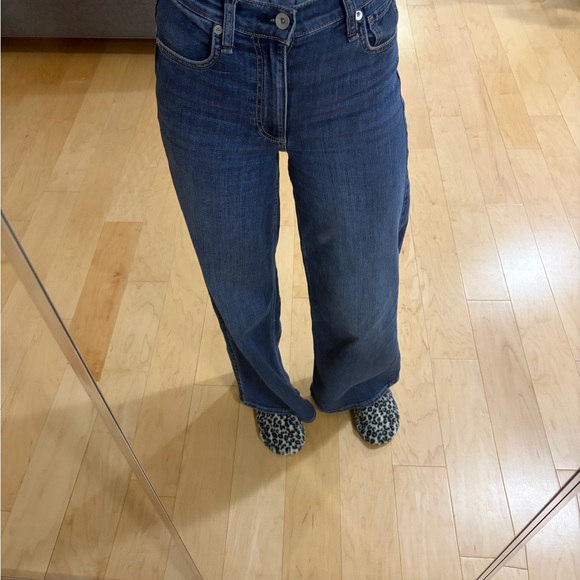 rag & bone Denim - Worn once, rag & bone Serena full length Wide-Leg Jeans
